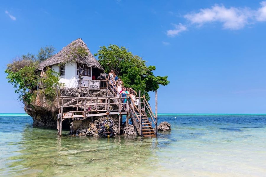 the rock restaurant zanzibar